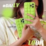 Etui pour iphonex / xs etui de tlphone portable personnalis cube en silicone de couleur unie pour ...