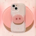 Etui pour iphone11 silicone de support de nez de cochon mignon dessin anim etui de tlphone portable ...