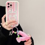 Etui pour iphone11promax creux transparent amour simple etui de tlphone portable pendentif anti - chute ...