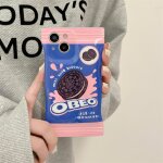 Etui pour iphone12promax etui pour téléphone portable créatif pour femme avec crème sandwich oreo Etui pour iphone12promax etui pour téléphone portable créatif pour femme avec crème sandwich oreo