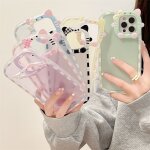 Etui pour iphone13pro etui de téléphone portable créatif a carreaux de couleur unie simple hello kitty ... Etui pour iphone13pro etui de téléphone portable créatif a carreaux de couleur unie simple hello kitty ...