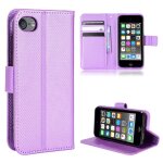 Etui pour ipod touch 7 / / 6 / 5 couverture portefeuille magntique titulaire de la carte bicelle - violet ...