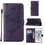 Etui pour ipod touch 7 / 6 / 5 couverture rabotant magntique cuir premium gaufrage papillon - violet ...