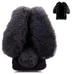 Etui pour lg q6 / q6plus / q6a etui de tlphone en peluche oreilles mignonnes de lapin en peluche automne ...