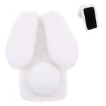 Etui pour lg v50 thinq oreilles mignonnes de lapin en peluche etui de tlphone en peluche automne et ...