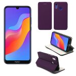 Etui luxe huawei honor 8a 4g violet ultra slim cuir pu avec stand - housse coque de protection huawei ...
