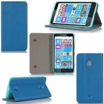 Etui luxe nokia lumia 1320 bleu ultra slim cuir style avec stand - housse coque de protection nokia lumia ...