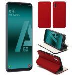Etui luxe samsung galaxy a50 4g rouge ultra slim cuir pu avec stand - housse coque de protection samsung ... Etui luxe samsung galaxy a50 4g rouge ultra slim cuir pu avec stand - housse coque de protection samsung ...