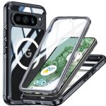 Etui pour magntique miracase google pixel 9 pro xl entirement transparent 360 tout compris film protecteur ...
