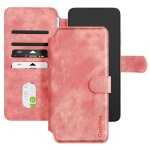 Etui magsafe pour smartphone jusqu'� 6. 7 pouces clapet portefeuille rose clair