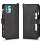 Etui pour motorola edge 20 lite portefeuille a fermeture eclair titulaire de la carte magn�tique pu cuir ...