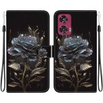 Etui pour motorola edge 50 fusion fermeture magn�tique fleur papillon peinte portefeuille fentes pour ...