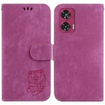 Etui pour motorola edge 50 fusion housse de support carte de poche flip folio etui portefeuille tigre ...