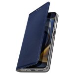 Etui pour motorola moto e15 / g05 clapet portefeuille aimant� support bleu nuit