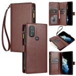Etui pour motorola moto g pure fentes pour cartes cuir pu housse de sac a main portefeuille fermeture ...