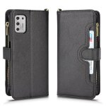Etui pour motorola moto g stylus 5g 2021 portefeuille a fermeture eclair magntique pu cuir flip titulaire ...