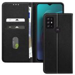 Etui pour motorola moto g10 et moto g30 clapet support vid�o noir