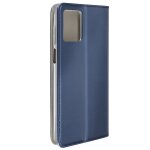 Etui pour motorola moto g54 portefeueille fonction support magntique bleu nuit