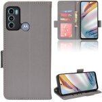 Etui pour motorola moto g60 / g40 fusion titulaire de fentes pour cartes cuir pu magn�tique portefeuille ...