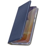 Etui pour motorola moto g85 clapet porte - carte magntique bleu nuit
