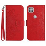 Etui pour motorola moto g9 puissance etui de t�l�phone portefeuille a rabat sangle courte avec porte ...