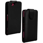 Etui noir � rabat avec fermeture magn�tique pour sony xperia z1 compact