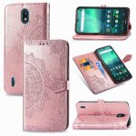 Etui pour nokia 1. 3 motif exquis antichoc couverture rabotant simple entreprise etui en cuir - dor