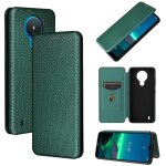Etui pour nokia 1. 4 protection complte fibre de carbone magntique avec porte - cartes kickstand coque ...