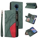 Etui pour nokia 3. 4 bquille de protection avec le support de fente de carte style de portefeuille a ...