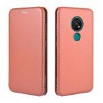 Etui pour nokia 6. 2 avec porte - cartes kickstand protection complte coque en cuir folio flip fibre ...