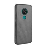 Etui pour nokia 6. 2 avec porte - cartes kickstand protection complte coque en cuir folio flip fibre ...