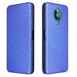 Etui pour nokia 6. 3 protection complte fibre de carbone magntique avec porte - cartes kickstand coque ...