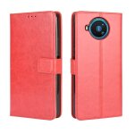 Etui pour nokia 8. 3 5g titulaire de la carte couverture rabattable portefeuille magn�tique - rouge