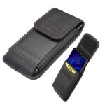 Etui pour nokia c10 (2021) housse ceinture avec porte - cartes cuir et nylon verticale - dfvmobile