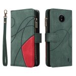Etui pour nokia c10 / c20 avec le support de fente de carte neuf fentes pour cartes bquille de protection ...