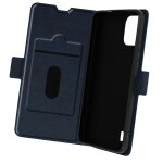 Etui pour nokia c12 clapet porte - carte support vid�o wallet slim bleu nuit