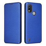 Etui pour nokia c21 plus fibre de carbone magntique coque en cuir folio flip avec porte - cartes kickstand ...