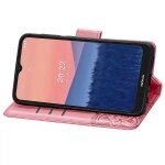 Etui pour nokia c21 papillon portefeuille multi - couleur affaires aile - couleur rose