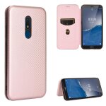 Etui pour nokia c3 insertion de carte avec porte - cartes kickstand protection complte fibre de carbone ...