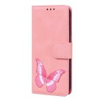 Etui pour nokia c32 fentes pour cartes couleur imprime papillon couverture flip folio portefeuille - ...