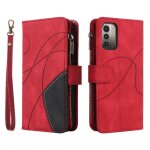 Etui pour nokia g11 / g21 neuf fentes pour cartes couture bicolore style de portefeuille a glissire ...