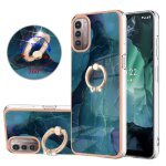 Etui pour nokia g21 / g11 marbre tpu rsistant aux chocs silicone pare - chocs anneau rotatif a 360  ...