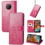Etui pour nokia g300 affaires exquises sangle courte couverture rabotant etui en cuir trfle a quatre ...
