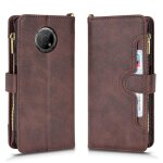 Etui pour nokia g300 magntique pu cuir flip couverture en cuir portefeuille a fermeture eclair titulaire ...