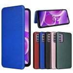 Etui pour nokia g42 fibre de carbone magntique avec porte - cartes kickstand insertion de carte protection ...