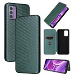 Etui pour nokia g42 fibre de carbone magntique avec porte - cartes kickstand insertion de carte protection ...