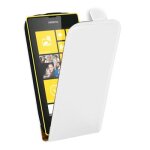 Etui nokia lumia 520 rabat cuir blanc