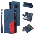 Etui pour nokia x10 / x20 avec le support de fente de carte style de portefeuille a glissire neuf fentes ...