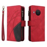 Etui pour nokia x10 / x20 avec le support de fente de carte style de portefeuille a glissire neuf fentes ...
