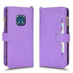 Etui pour nokia xr20 magntique pu cuir flip couverture en cuir portefeuille a fermeture eclair titulaire ...